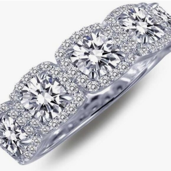 Lafonn Classic Simulated Diamond Ring - Picture 1 of 6